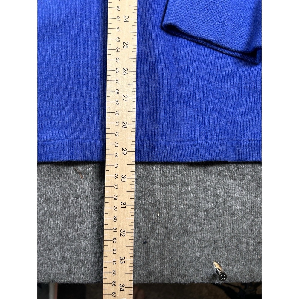 Polo Ralph Lauren Blue Cotton 1/4 Zip Pullover Sweater Men Long Sleeve - Picture 6 of 7